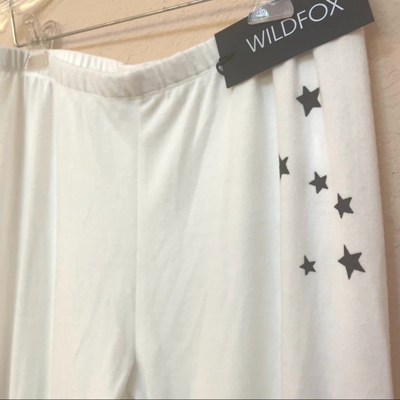 Wildfox VANILLA White BELIEVE RORY Joggers Pants - Picture 3 of 14